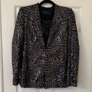 Zara Black Sequin Blazer
